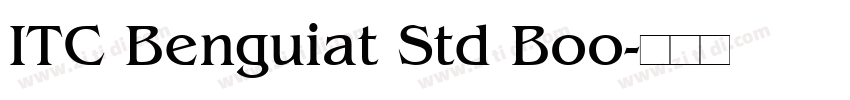 ITC Benguiat Std Boo字体转换